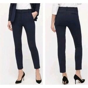 J.Crew Cameron Slim Pant in Stretch Twill Navy Blue Size 14 Workwear Career